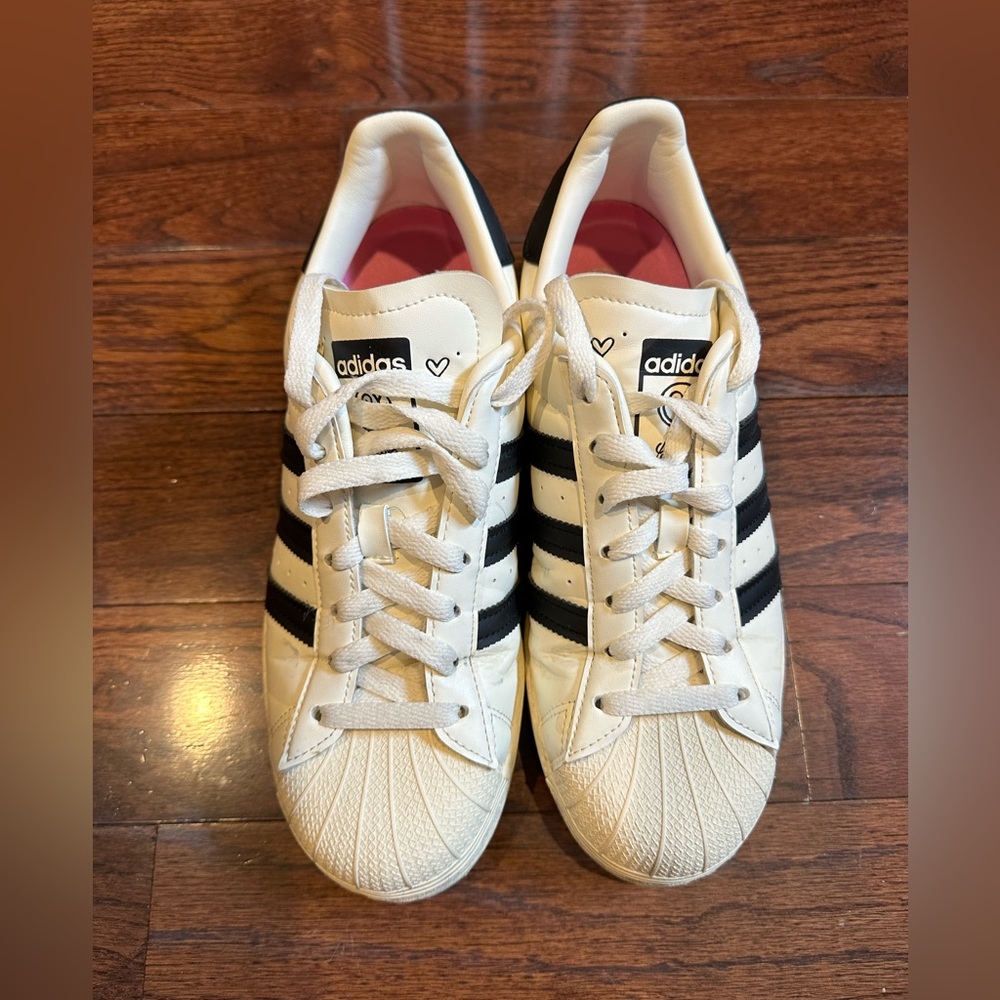 Adidas superstars x Andre saraiva  chalk black and white